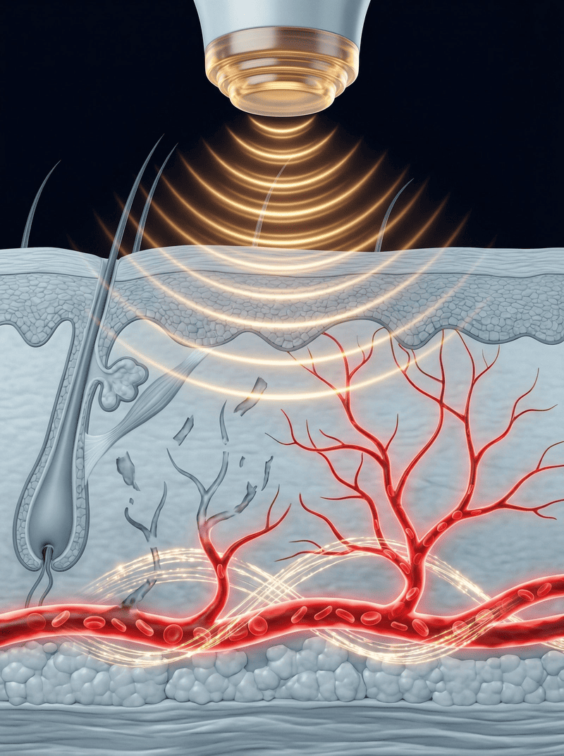Acoustic Shockwave Therapy illustration
